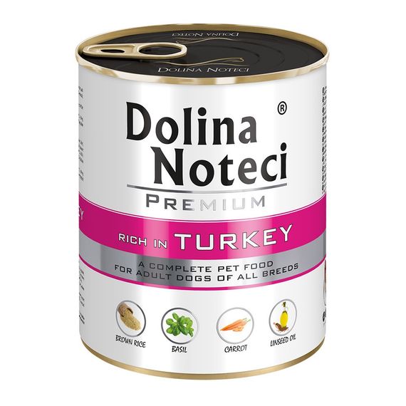 Вологий корм для собак з індичкою Dolina Noteci Premium Dog Turkey, 800 гр