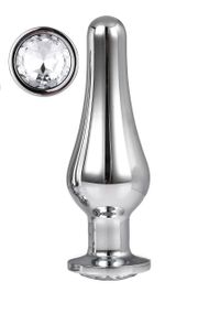 DT21825 анальна пробка конічної форми Dream Toys GLEAMING LOVE SILVER PLEASURE PLUG L Sex Aura