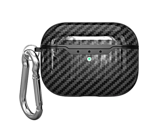 Силіконовий чохол Primo Carbon Fiber для AirPods 3 (MME73) - Black | Зображення 1