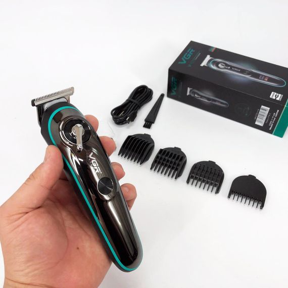 Электробритва для стрижки головы VGR, Триммер с насадками разной длины, Електромашинка для стрижки FN-19 | Зображення 5