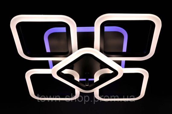 Люстра потолочная LED с пультом A2400/4+1S-RGB-bk Черный 11х41х55 см. | Зображення 5