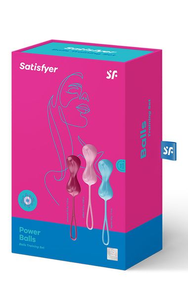 Набір вагінальних кульок Satisfyer Balls C02 double, medium Sex Aura | Зображення 1