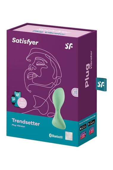 Смарт анальний вібратор Satisfyer Trendsetter зелений Sex Aura | Зображення 5