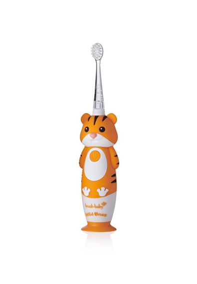 Дитяча електрична зубна щітка Brush-Baby Sonic Toothbrush WildOnes (від 0 до 10 років) Тигр | Зображення 1