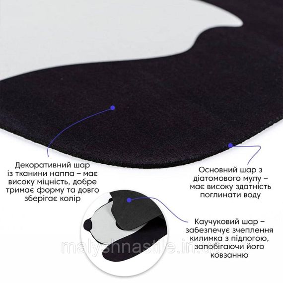 Вологопоглинаючий килимок Панда 40*60CM*3MM(D) SW-00002563 | Зображення 1
