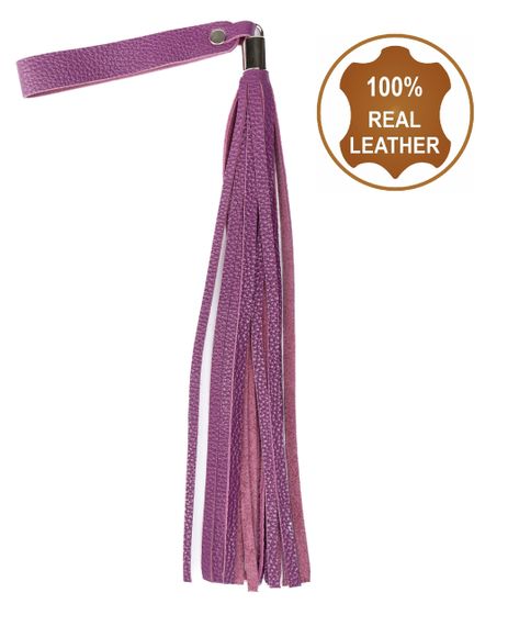 Флоггер из натуральной кожи Flirty Soft Leather - Violet, BM-00024 sexstyle