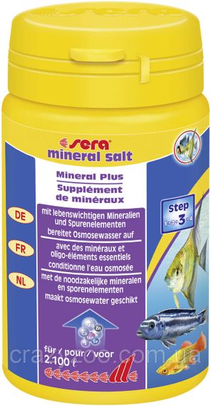 Сіль для акваріума Sera Mineral Salt на 2100 л 100 мл (105 г) 03399