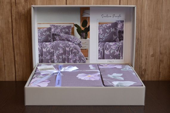 Постільна білизна First Choice Homesko Ranforse сімейний 160 х 220 см Santino Purple | Зображення 1
