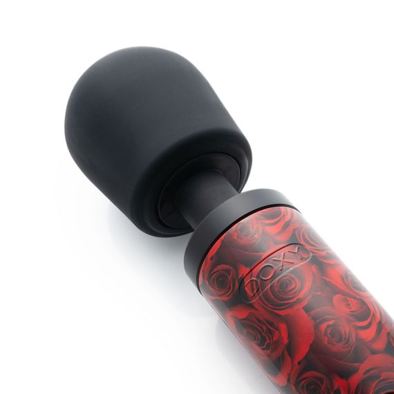 Вібромасажер DOXY Original ROSE PATTERN, дуже потужний, живлення 220В, пульсівні вібрації | Зображення 2