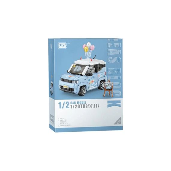 Конструктор LOZ mini Автомобіль MINI блакитний (1131) | Зображення 9