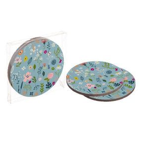 Подставки под горячее Coaster Квіточки (пробка) 10 см