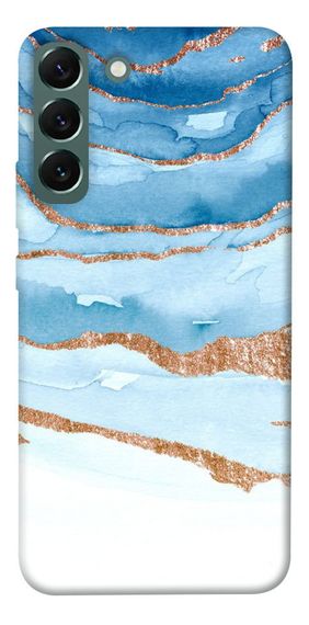 Чохол IBANAN Небесно-золотий мармур для Samsung Galaxy S22+