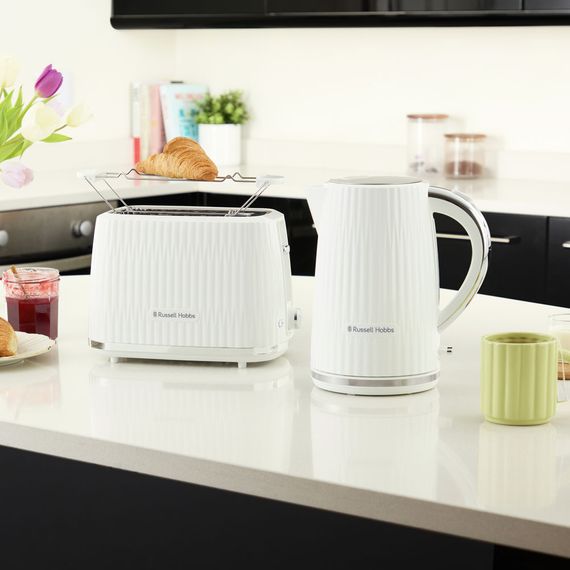 Тостер Russell Hobbs Eden 800Вт, пластик, підігрів, розморожування, білий (27370-56) | Зображення 7