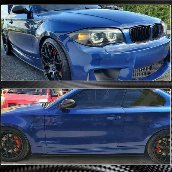 Накладки на пороги Carbon (для E82, Carbon) для BMW 1 серия E81/82/87/88 2004-2011 гг | Зображення 2