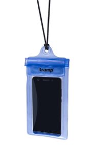 Гермопакет Tramp для телефону синій, водонепроникний чохол для смартфона туристичний, трамп гермопакет для риболовлі