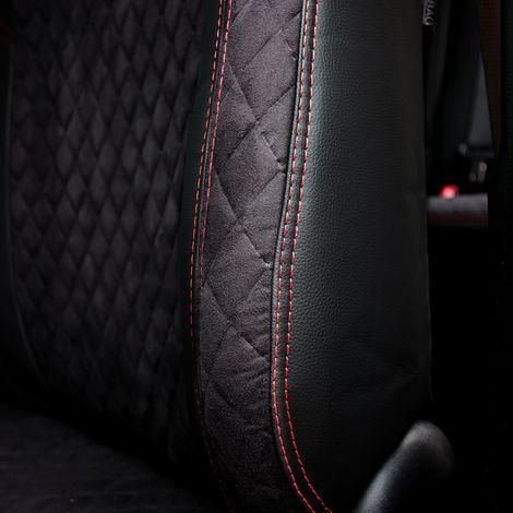 Чохли на сидіння з екошкіри та антари Dacia Logan 1 поколение 2008-2013 EMC-Elegant | Зображення 2