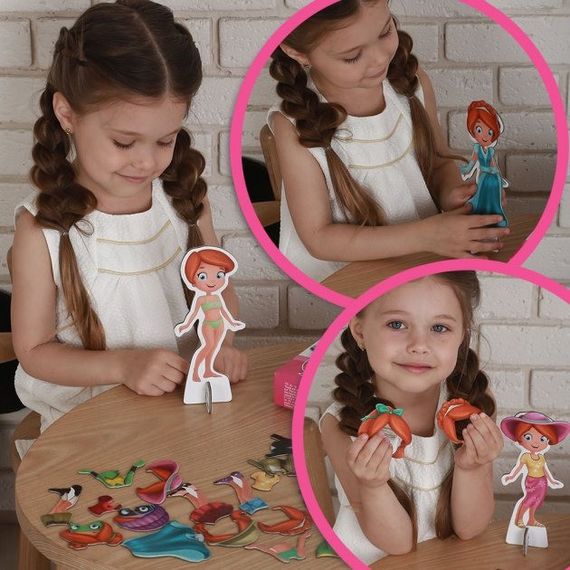 Набор магнитов Magdum "Кукла с одеждой New look" ML4031-14 EN | Зображення 7