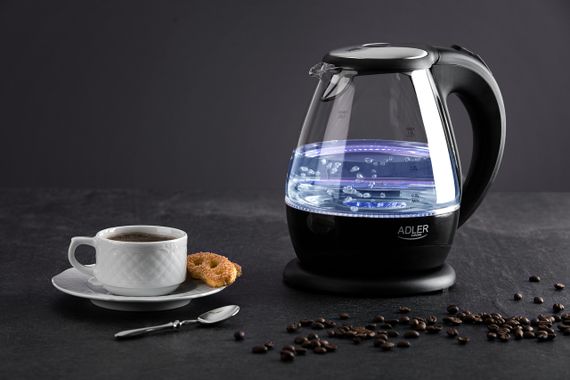 Електрочайник скляний Adler AD 1224 1,5 л, 2000 Вт, з підсвіткою | Зображення 6