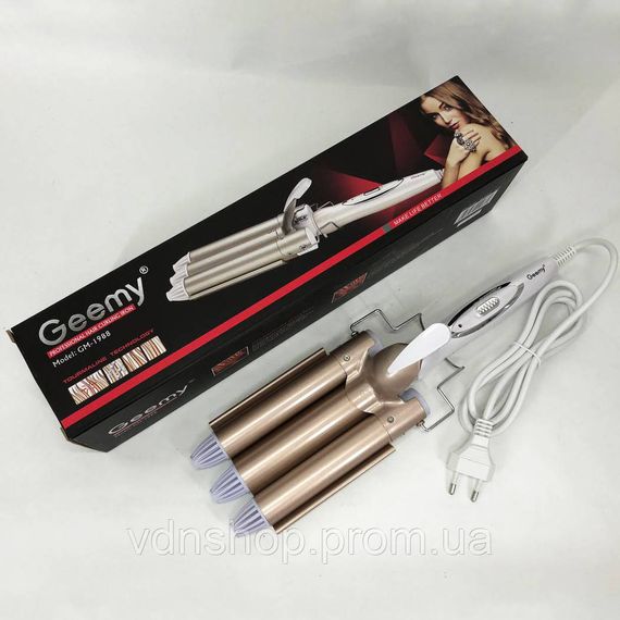Плойка для гладкого волосся і локонів GEMEI GM-1988-25, Плойка для створення укладання волосся QC-91 | Зображення 3