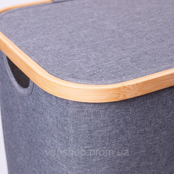 Кошик для білизни з кришкою 40×30×60 (см) м'який 70 (л) HP-41-16 | Зображення 6