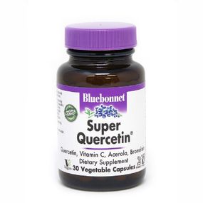 Антиоксидант Bluebonnet Nutrition Кверцетин, Super Quercetin, 30 вегетарианских капсул (BLB-00550) - Топ
