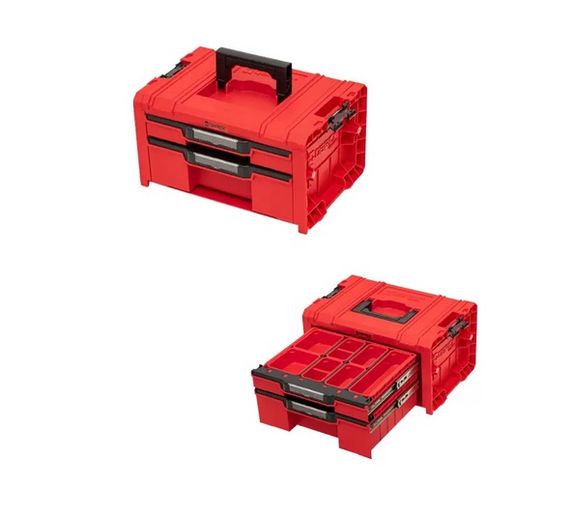 Набір ящиків для інструментів на платформі, 21", 525x345x885, SYSTEM PRO Drawer Workshop Set 4 Red, Z258360PG003, QBRICK | Зображення 4
