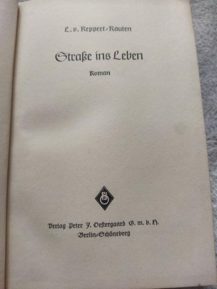 Reppert Rauten strasse ins leben 1939 німецька мова | Зображення 1