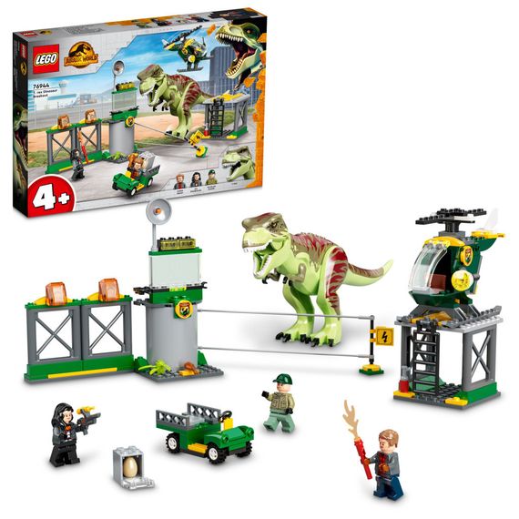 Конструктор LEGO Jurassic World Втеча Тиранозавра 140 деталей (76944) | Зображення 1