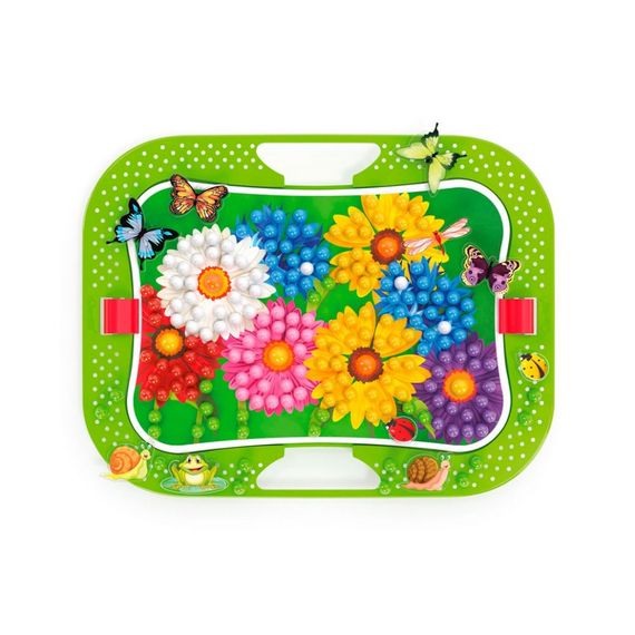 Творчий набір для занять мозаїкою Quercetti 0968-Q, 300 фішок, 16 фігурок, дошка | Зображення 1