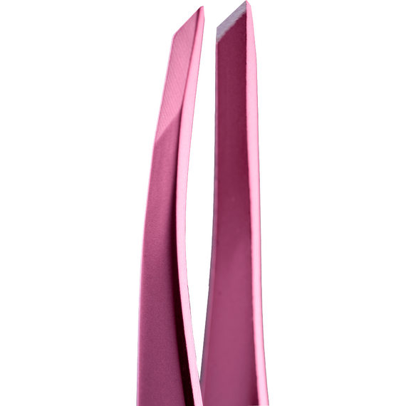 Пінцет скошений професійний для брів ZOLA Color Series - Light Pink | Зображення 1