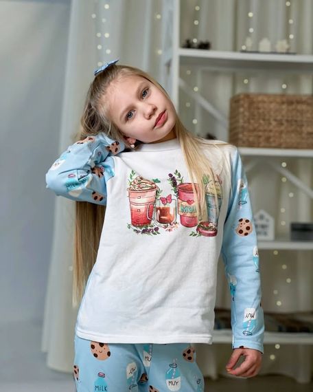 Піжама для дівчинки Носи своє 110 Блакитний (p-4126-139691) | Зображення 8