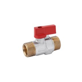 Кран кульовий Karro "Standart" 1/2" ЗЗ "Mini" PN30 ручка, нікельований