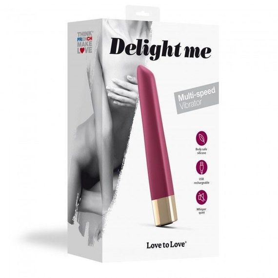 Потужний мінівібратор Love To Love Delight Me з м'яким кінчиком, 16 режимів роботи, Червоний | Зображення 4