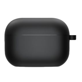 Силіконовий футляр з мікрофіброю для навушників Airpods Pro 2 / Pro Чорний / Black