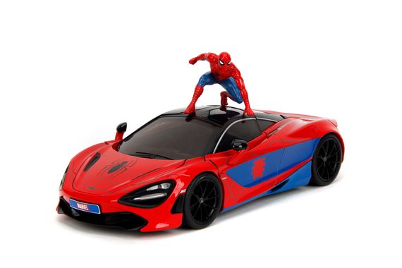 Игровая металлическая машинка Marvel Spider-Man Макларен 720S с человеком-пауком