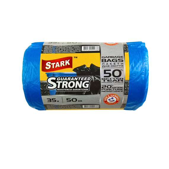Пакети для сміття STARK 35Х50 сині
