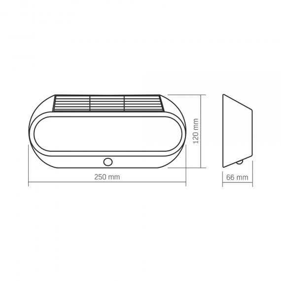 LED світильник автономний настінний IP54 VIDEX VL-BHSO-001-S 500Lm 5000K | Зображення 9