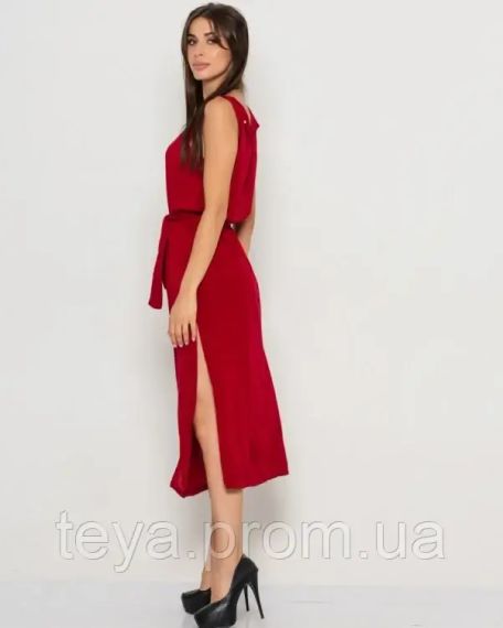 Платье для женщин цвет бордовый FI_000140 | Зображення 1