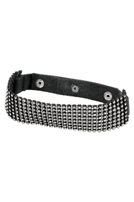 Чокер Bad Kitty Rhinestone Choker Черный One Size