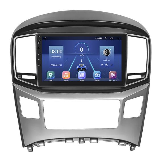 Штатная магнитола Lesko для Hyundai H-1 II Рестайлинг 2 2017-н.в. экран 9" 6/128Gb 4G Wi-Fi GPS Top