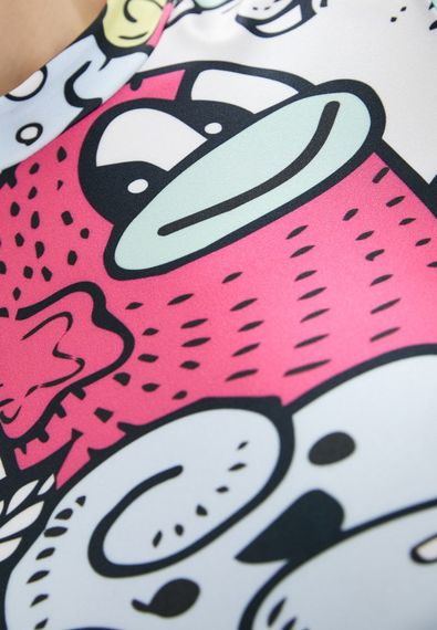 Спортивний топ 4Profi з довгим рукавом з принтом "Монстрики" розмір M біфлекс 16619 | Зображення 6