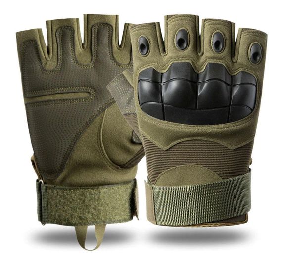 Перчатки тактические Primo Killork беспалые, размер L - Army Green | Зображення 1