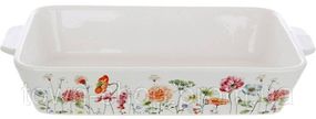 Форма для запекания и сервировки Flower Garden фарфоровая 34х20х5.5см BD-K074