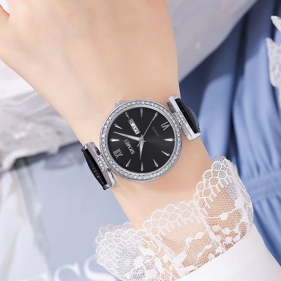 Годинник S2kmei 2090SIBK Silver-Black | Зображення 3
