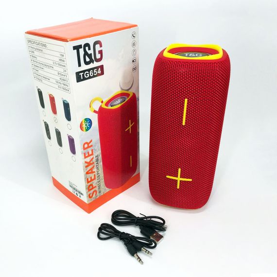 Аккумуляторная колонка для музыки TG654, Колонка музыкальная с подсветкой bluetooth YL-83 | Зображення 5
