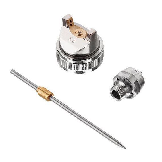 Комплект форсунки 1.3 мм для фарбопульта HVLP PT-0102 (дюза, повітряна головка, голка INTERTOOL PT-20001 | Зображення 1