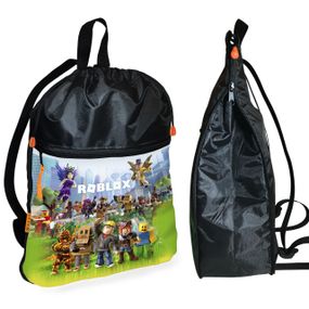 Рюкзак-мішок для взуття, спортивної форми Роблокс «Roblox» дитяча сумка для змінки з розширювачем (1676)