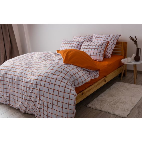 Постельное белье полуторное ТЕП Terracotta Check 2-00881-25216 150х215 см