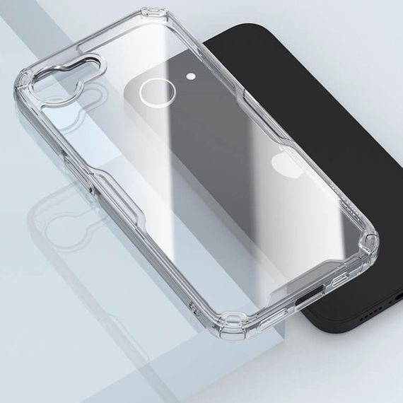 TPU чохол Nillkin Nature Pro Series для Apple iPhone 16e (6.1") Безбарвний (прозорий) | Зображення 3