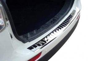 Накладка на задний бампер OmsaLine (2012-2015, нерж) для Mitsubishi Outlander